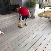 Plancher de terrasse en WPC anti-rayures Vanjoin pour extérieur, en composite bois-plastique, pour jardin et balcon