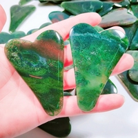 Agate indienne rose gua sha planche de renouvellement de la peau naturelle faite à la main pierre de jade guasha grattage outils de massage du visage