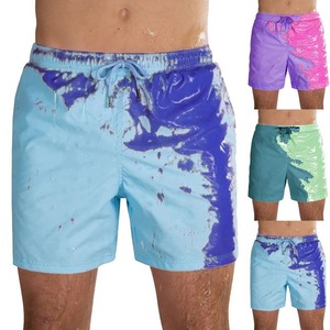 Shorts de plage personnalisés pour hommes pantalon de plage à l'eau avec changement de couleur maillot de bain grande taille température changement rapide sens sec - Product Image 1
