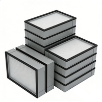 Filtre HEPA H13 à haute efficacité, panneau en papier de fibre de verre mini-plissé pour systèmes CVC de salles blanches avec dimensions personnalisables