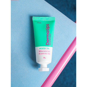 Dermatips salva la mia crema disinfettante per le mani 50g di prodotto profumato al tè verde - Product Image 1