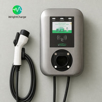 Station de recharge domestique pour véhicules électriques Wallbox Niveau 2 22KW Triphasé Smart APP OCPP RFID CE TUV UKCA Type 2 IP54 IK10 IP65 WrightCharge