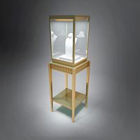 Présentoir à bijoux personnalisé avec porte coulissante recommandé vitrine à bijoux/verre d'armoire d'angle à bijoux