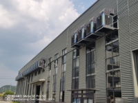 Système de refroidissement par Ventilation d'air supérieur mural 220V/380V refroidisseur d'air par évaporation fermes porcines maisons de volaille pompe pour plantes industrielles