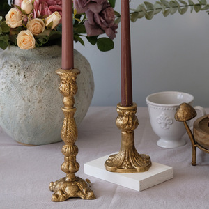 Vente chaude <span class=keywords><strong>Bougeoir</strong></span> créatif rétro en fer <span class=keywords><strong>noir</strong></span> pour salle à manger Salon de coiffure Bougeoirs en métal doré pour accessoires de décoration intérieure - Product Image 2