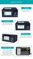 Aice Tech 4-Channel Automatic Temperature Paperless Recorder with OEM/ODM Support IP65 USB Communication LCD Display
