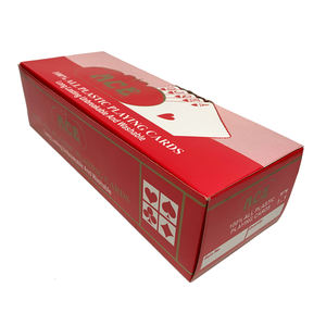 Jeu de cartes pour <span class=keywords><strong>Poker</strong></span>, tout en plastique, pochoirs étanches, rouge et noir, cartes de <span class=keywords><strong>Poker</strong></span>, nouvelle collection 100% - Product Image 1