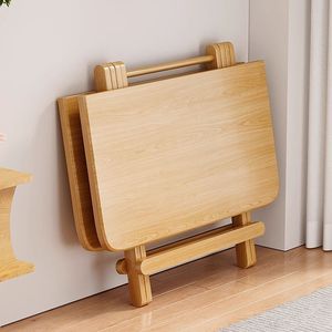 Mesa de Jantar Dobrável Moderna em Madeira Sólida, Mesa de Jantar Portátil com Logo Personalizado, Mesa de Jantar OEM com Logo - Product Image 1
