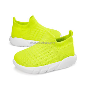 Ventes directes d'usine en Chine de nouvelles chaussures pour bébés dessus tissées volantes légères pour jeunes enfants chaussures de marche en une étape - Product Image 2