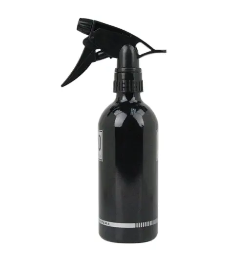 Botella pulverizadora de aluminio blanco y negro, botella de viaje para perfume con cuello de 24mm, para cosmética, venta al por mayor