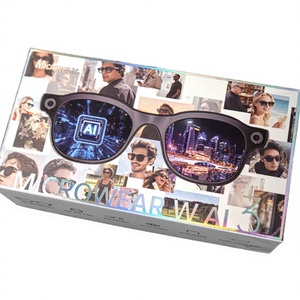 Lunettes Intelligentes AI3 AI avec Traduction en Temps Réel, Double Caméra, Étanchéité IP67, Contrôle Tactile, Recharge Magnétique, Monture en Plastique et Titane - Product Image 2