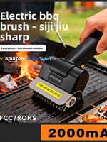 Brosse de nettoyage de barbecue électrique sans fil rechargeable en acier inoxydable pour usage extérieur, modèle chinois KL102