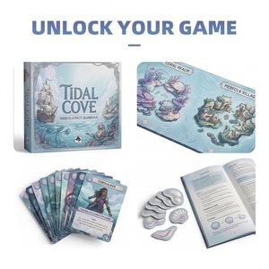 Jeu de cartes FUXI Tidal Cove, jeu de société de stratégie, jeu de table, carton fait main pour le plaisir en famille, impression couleur intégrale, éducatif - Product Image 3