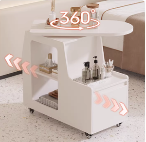 Chariot de rangement mobile pour salon de beauté, idéal pour les soins de la peau et le rangement des cils, chariot à outils cosmétiques à pousser à la main - Product Image 2