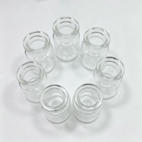 Bouteilles transparentes les plus vendues, flacons en verre transparent pour poudre, petits emballages en verre vides, bouteille en verre transparente