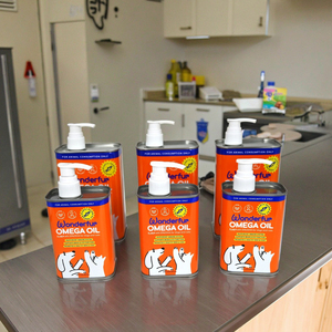 Barattoli in Latta Rettangolari di Alta Qualità da 250ML, 500ML, <span class=keywords><strong>1L</strong></span> per Olio per Animali Domestici e Integratori per Cani - Product Image 2