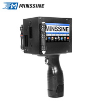 Impresora de chorro de mano portátil de 50,8mm Impresora de inyección de tinta de mano de código de barras Impresora de fecha de caducidad