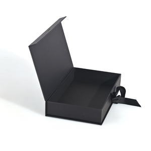 Reusable Boite Cadeau Textured Paper Box Custom Logo Luxury Magnetic <b>Watch</b> Strap Box With Ribbon - Product Image 3