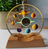 Veilleuse LED de luxe 80 mm, système solaire gravé au laser 3D, pas cher
