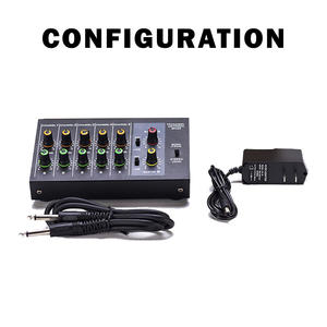 Mixer Audio <span class=keywords><strong>Professionale</strong></span> Voxfull a 10 Canali Console di Mixaggio con Alimentazione Scheda Audio Modello MAX10 Voce Regolabile per Applicazioni Audio - Product Image 2