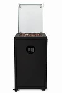 Juego <span class=keywords><strong>de</strong></span> 5 Chimeneas <span class=keywords><strong>de</strong></span> Vidrio Templado Negras para Uso en Exteriores y Jardines, Diseño Compacto, <span class=keywords><strong>Chimenea</strong></span> <span class=keywords><strong>de</strong></span> Gas Independiente <span class=keywords><strong>de</strong></span> Alta Resistencia al Calor con <span class=keywords><strong>Piedra</strong></span> <span class=keywords><strong>de</strong></span> Vidrio - Product Image 2