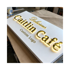 Tùy chỉnh công ty thương hiệu Logo Led bảng hiệu ngoài trời cửa hàng cửa hàng dấu hiệu cửa hàng xây dựng biển báo 3D LED thư ký cho doanh nghiệp - Product Image 3