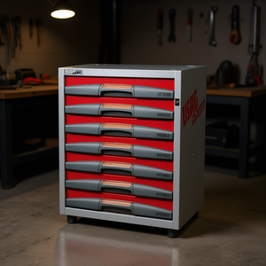 Armoire à outils 5000 D6 à 6 tiroirs, intérieur rouge, unité de rangement en acier - Product Image 3