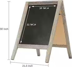Sinh Thái Thân Thiện Với Khách Sạn Bar Nhà Hàng Ngoài Trời Một Khung Bằng Văn Phòng Hội Đồng Quản Trị Bằng Gỗ Bảng Bảng Đen Quảng Cáo Với Biểu Tượng Tùy Chỉnh - Product Image 5