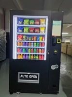 Máquina Expendedora de Bebidas y Snacks con Pantalla Táctil para Interiores, Código QR, Dispensador de Barras de Chocolate y Bolsitas de Té, Pagos con Tarjeta de Crédito y Monedas, Función SDK