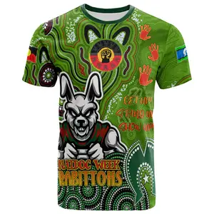 标志印刷南悉尼Rabbitohs图形男式衬衫水滴运输定制澳大利亚奈多克周南悉尼Rabbitohs t恤