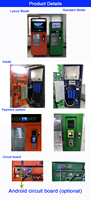 Versi Android Standard Coin Operated Mesin Vendo 5 Galon Swalayan Mesin Penjual Air Otomatis
