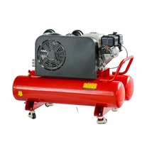 Prix de gros Poulie à courroie en V Type essence Machine à carburant portable 10bar 100 litres 6.5hp 5kw 100l Compresseur d'air entraîné par courroie