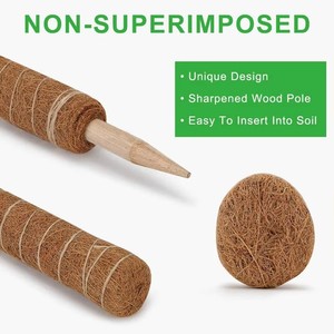Support en fibre de coco pour plantes, pour jardin intérieur et extérieur, ensemble d'outils de jardinage, personnalisable OEM, pour la croissance verticale des plantes, <span class=keywords><strong>DIY</strong></span>, usage industriel - Product Image 4