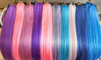 Extensions de Cheveux Humains Vierges Russes de Luxe de Qualité Supérieure, Double Tissage Invisible, 100% Naturels, Effet Plume, Cheveux Crépus