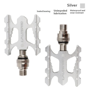 Litepro LP pédale pliable à dégagement rapide pédale de roulement en alliage d'aluminium pour vélos de route <span class=keywords><strong>BMX</strong></span> et petite Modification de voiture en tissu - Product Image 3