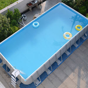 Juego de <span class=keywords><strong>piscina</strong></span> <span class=keywords><strong>Rectangular</strong></span> sobre el suelo <span class=keywords><strong>Intex</strong></span> 26792 con escalera de seguridad, <span class=keywords><strong>cubierta</strong></span> de marco de PVC, bomba, herramientas esenciales para <span class=keywords><strong>piscina</strong></span>, accesorios - Product Image 2