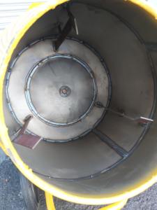 Bétonnière jaune TAYO avec moteur, capacité 70 litres, machine à mélanger le ciment portable pour travaux de construction - Product Image 3