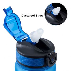 Hot Sale Plastic Bottle with Custom LOGO 32oz <b>Large</b> Motivational Tritan Measure Sports Water Bottle Time Marker Gym Water Bottle - Product Image 2