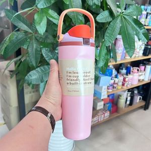 304 Stainless Steel <b>Double</b> <b>Wall</b> Vacuum Insulated Leak-Proof BPA Free 30oz Large Capacity Outdoor Sports Drinkware - Product Image 5