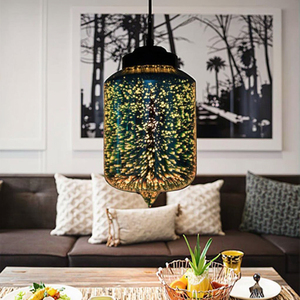 Hiện Đại Tối Giản 3D Thủy Tinh Nghệ Thuật Đèn Chùm Cho Bar Cafe Loft Nhà Hàng Cross-Biên Giới Phong Cách Cửa Hàng Quần Áo Trang Trí Nội Thất Với E26 Cơ Sở - Product Image 4