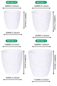 Maceta <span class=keywords><strong>de</strong></span> Melamina con Diseño Vintage Creativo, Imitación <span class=keywords><strong>de</strong></span> <span class=keywords><strong>Piedra</strong></span>, para Orquídeas, Bonsái, <span class=keywords><strong>de</strong></span> Escritorio o Suelo, con Orificio <span class=keywords><strong>de</strong></span> Drenaje, en Venta - Product Image 2