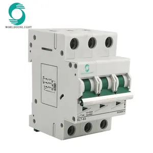 Worldsunlight DC 750V 20AMP 6kA 3P 3 kutuplu olmayan polarite dc minyatür devre kesici mcb