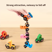 Train à chiffres en bois Montessori, 12 pièces, ensemble de blocs de construction empilables pour compter, jouet éducatif cognitif pour enfants et tout-petits