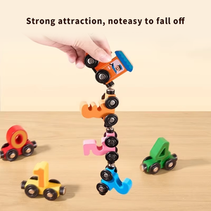 Tren de Números de Madera Montessori, 12 Piezas, Bloques de Construcción Apilables para Contar, Juego Educativo de Matemáticas para Niños Pequeños - Product Image 5