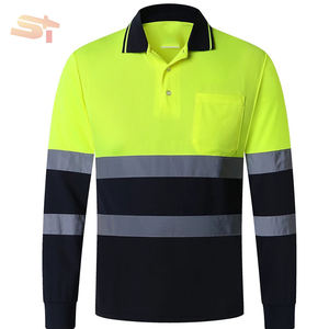 SIKE高視認性安全スウェットシャツ反射長袖ストライプHi安全シャツ建設道路工事 - Product Image 5