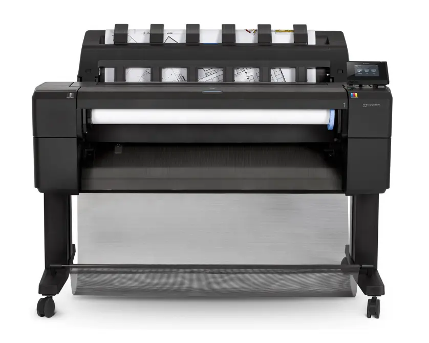 Plotter usado, escáner de impresora de inyección de tinta de 6 colores, ancho de 36 pulgadas para impresora de gran formato HP T930 de 914mm A0, plotter de dibujo de ingeniería