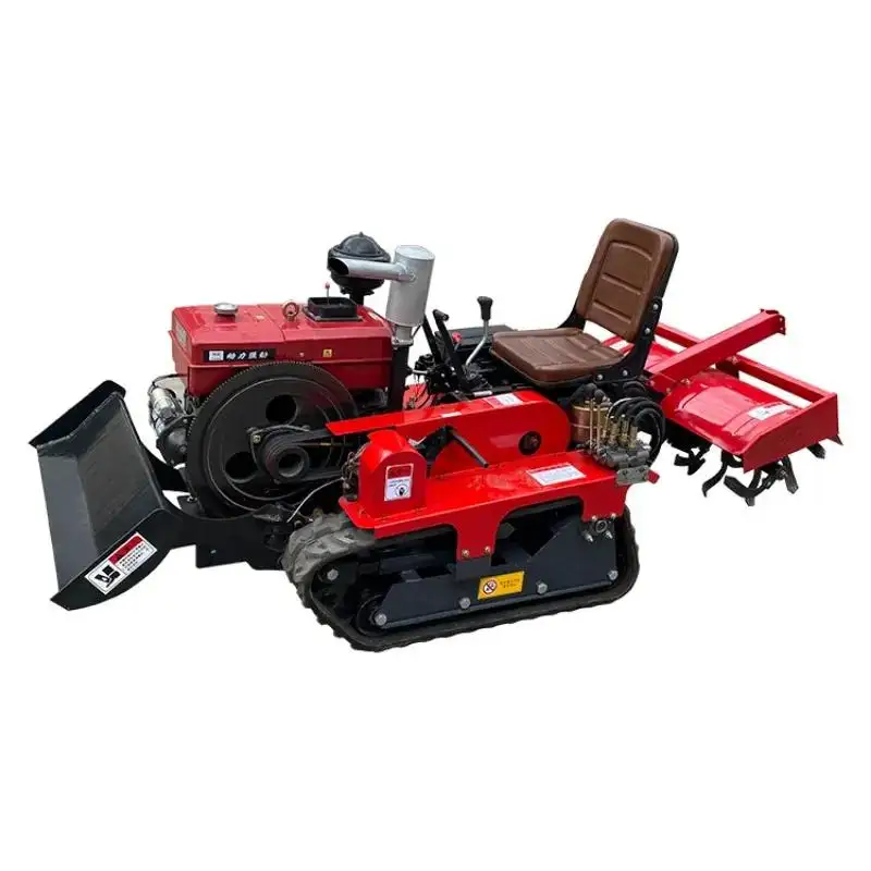 Montar en cultivador rotativo jardín mini tractor equipo agrícola con herramienta de enganche Rotavator cultivador maquinaria