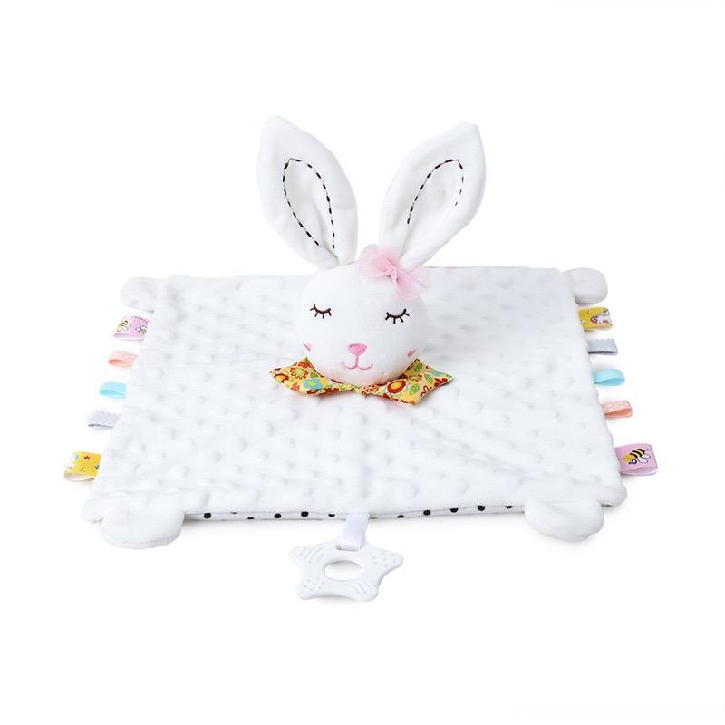 Minkytex Ready To Ship Cheap Price Minky Dot Fabric Knitted Cotton Plush Stuffed Toy Blanket For Babies