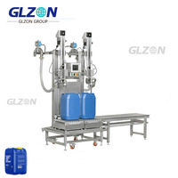 Machine de remplissage de liquides entièrement automatique à commande servo |   Ligne de remplissage et de bouchage de bidons de 5L à 25L pour huiles comestibles et végétales
