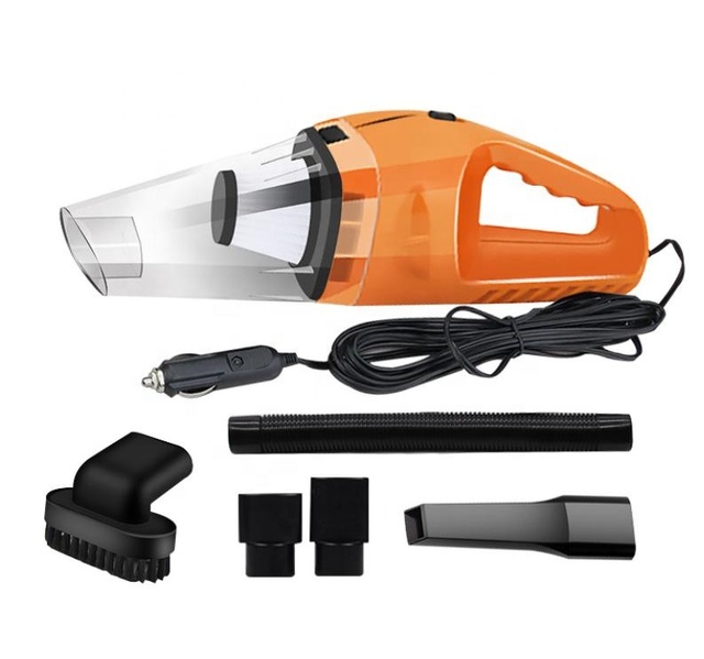 High Pressure Portable Mini Hand Held Wet and Dry Car Vacuum Cleaner with Led Light